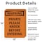 Signmission Private Please Knock Before Entering OSHA Warning Sign, Plastic, 10in W x 14in L, 2PK OS-2PACK-WS-P-1014-V-13459 - alternate 2